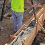 Worker working in Concrete Slab