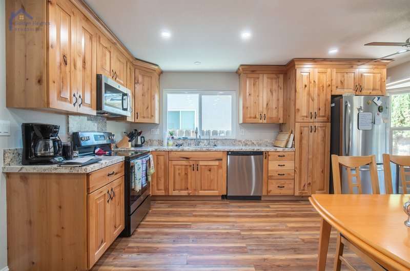 Brown Wooden Kitchen Cabinets