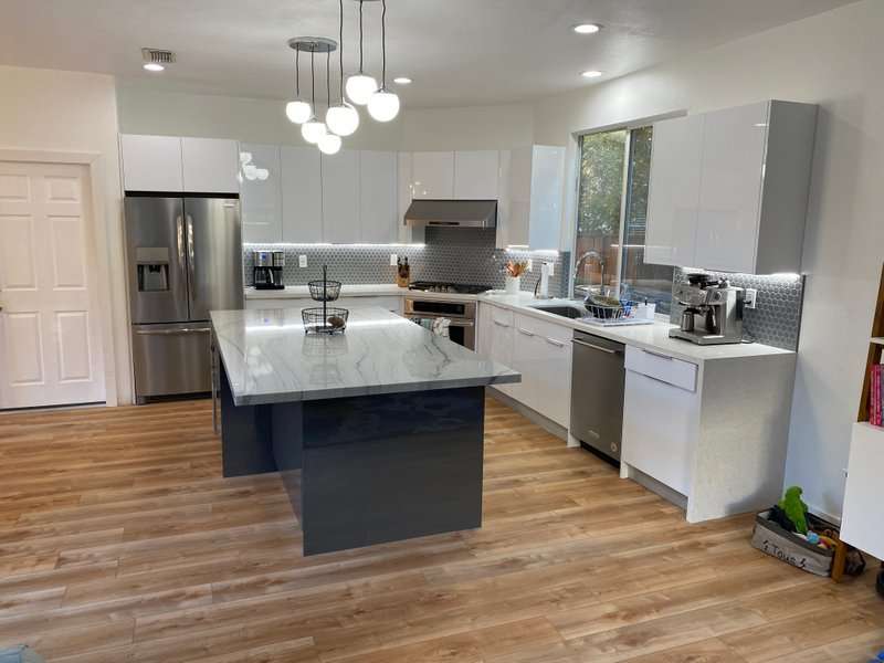 White Kitchen Cabinets Modern Kitchen Interior