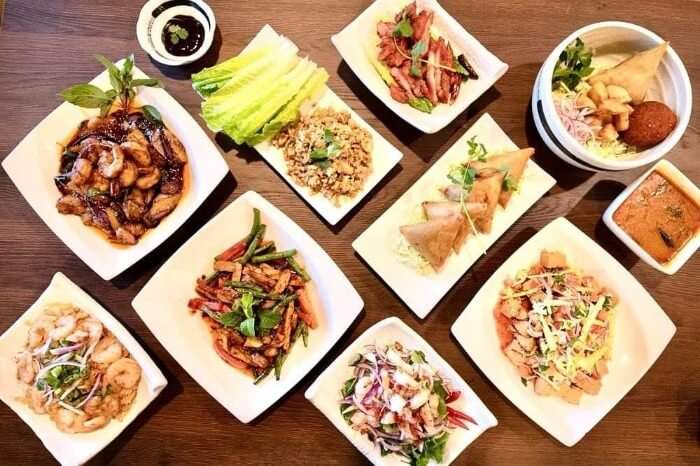 Aung MayLiKa Thai sampler platter