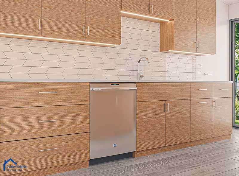 Brown Wooden Kitchen Cabinets