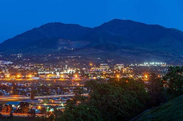 Concord, CA overlooking the Mountains